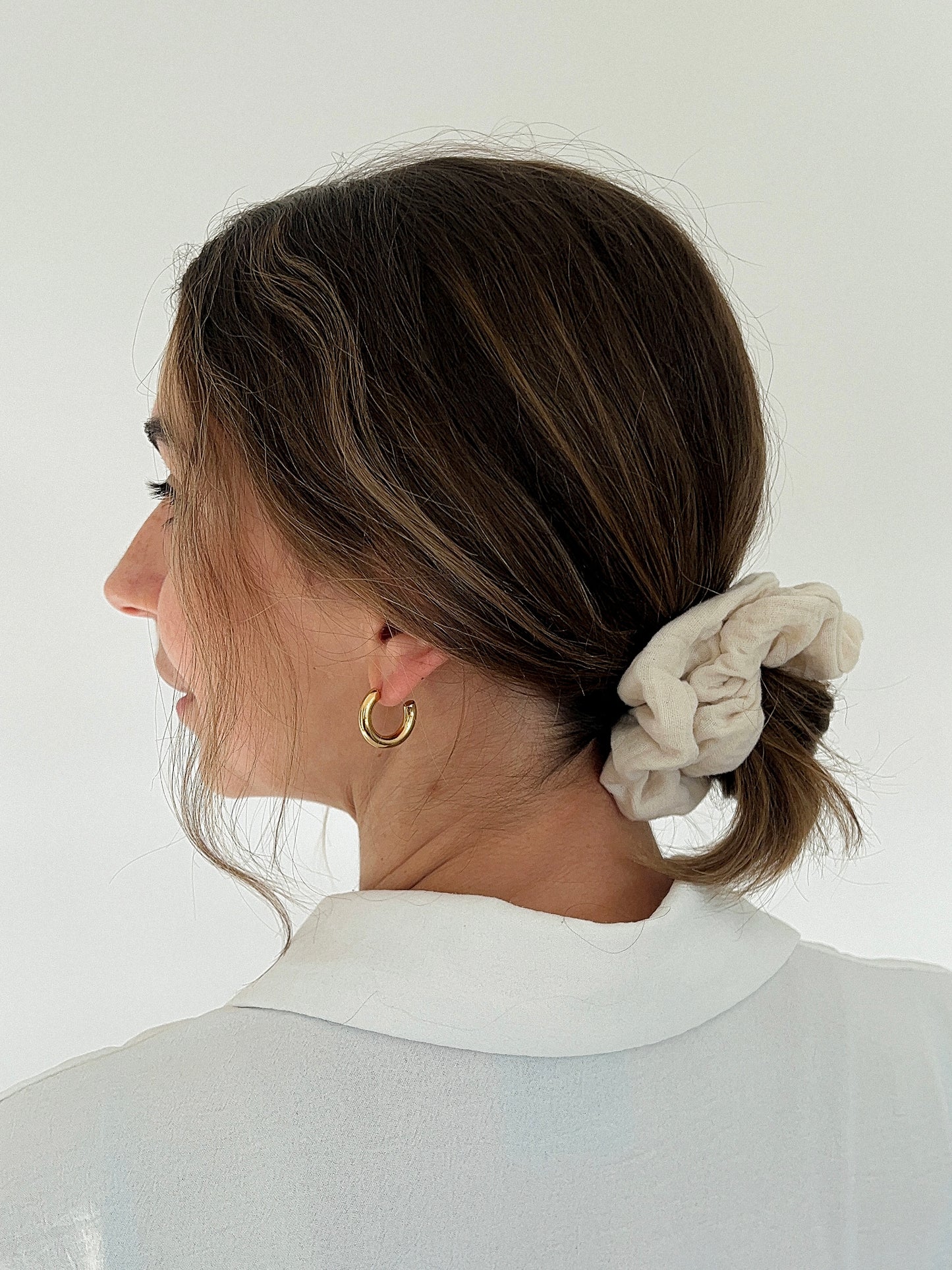 Bio Scrunchie Musselin - natural