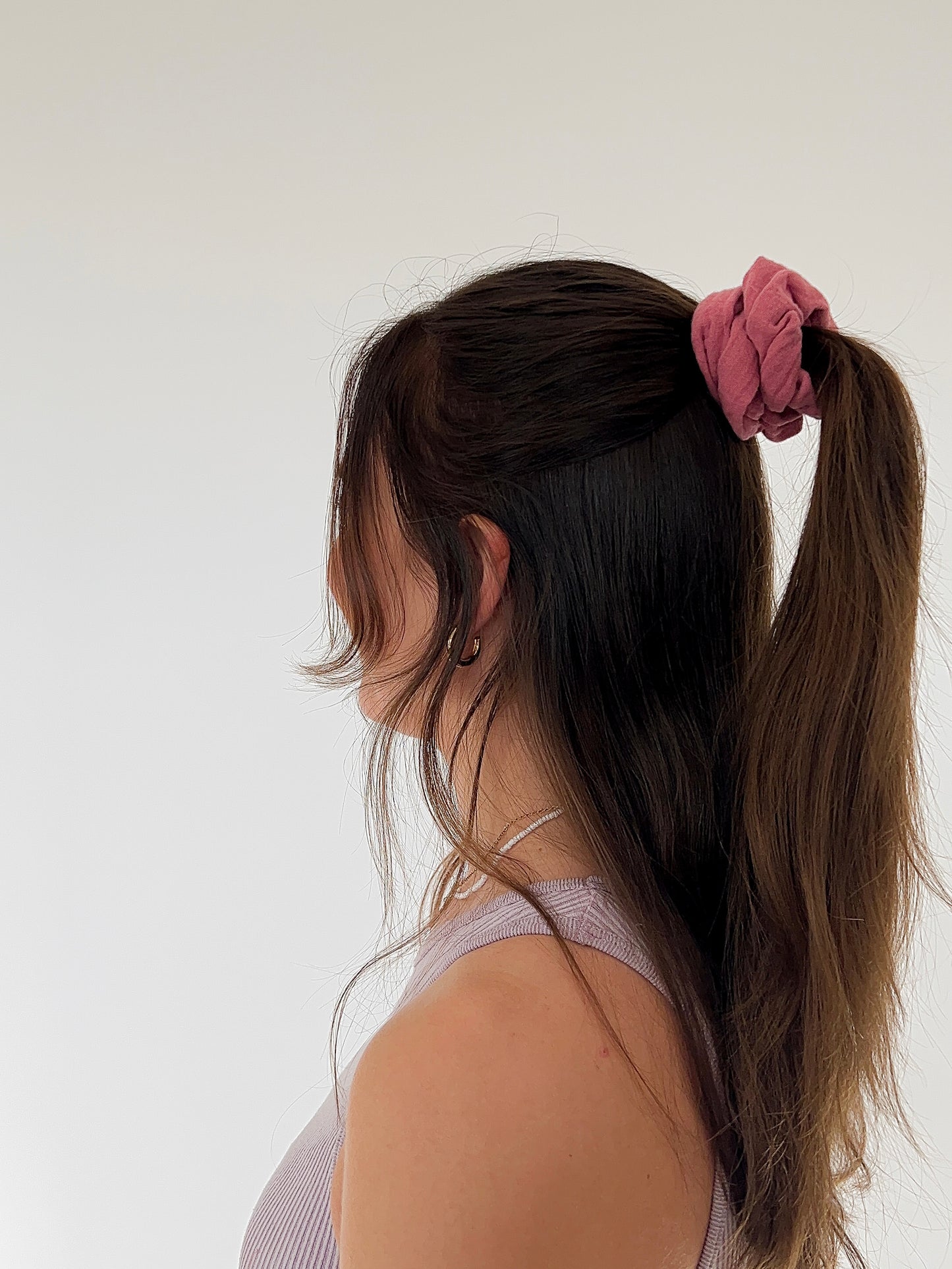 Bio Scrunchie Musselin - rose