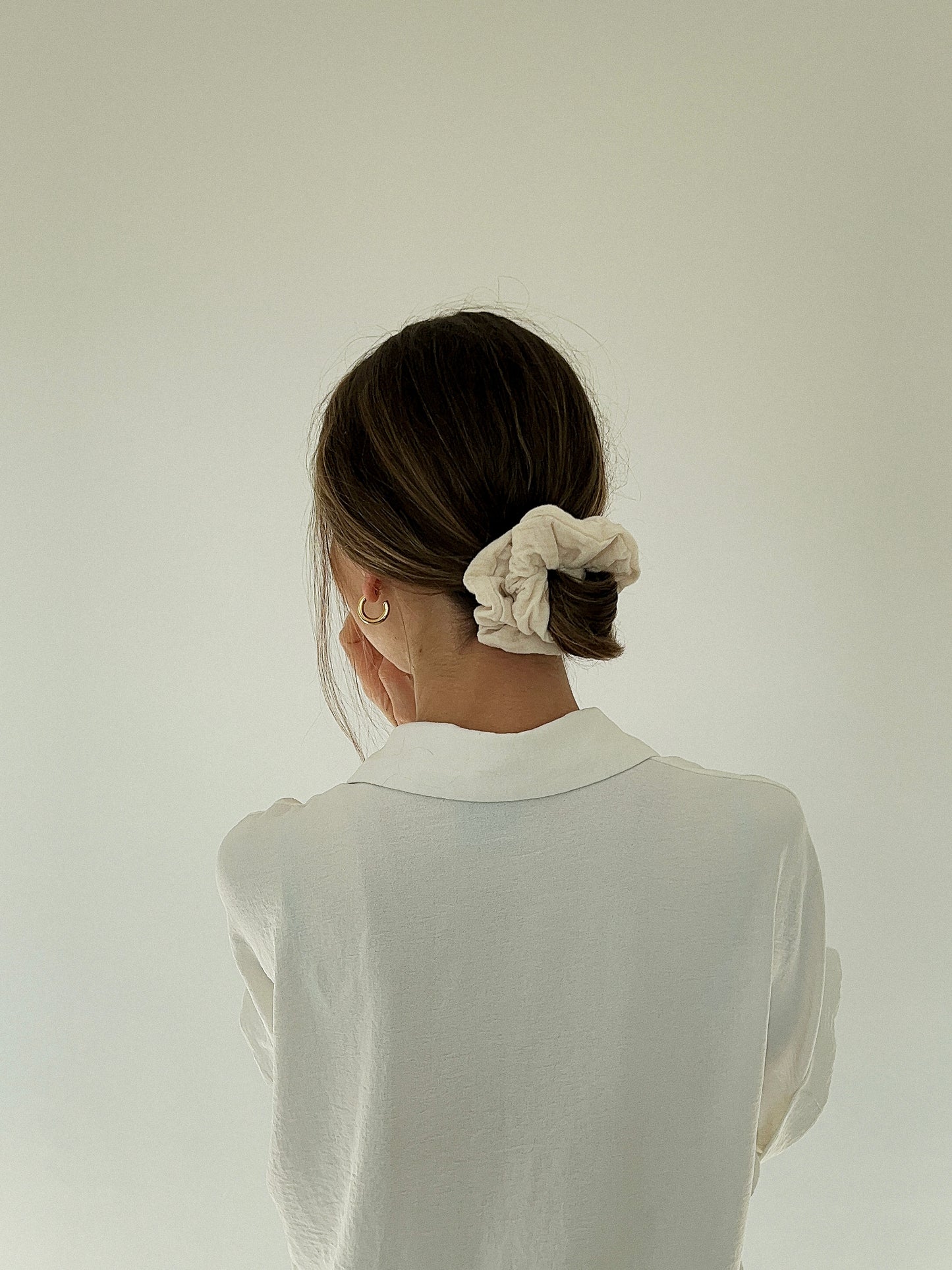 Bio Scrunchie Musselin - natural