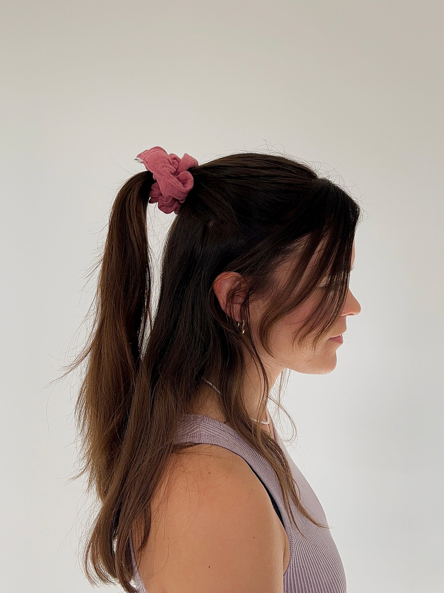 Bio Scrunchie Musselin - rose